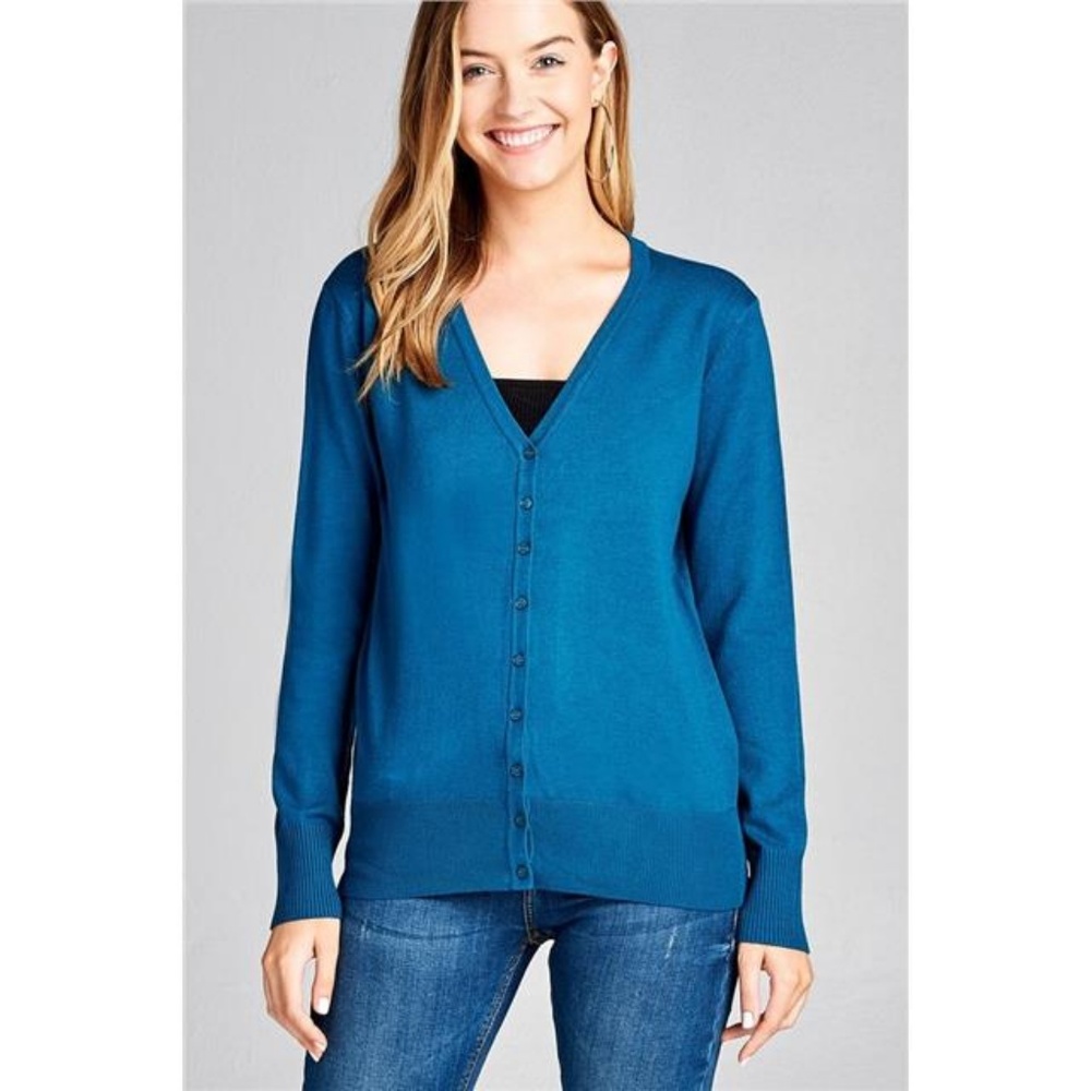 SWEET CLASSIC ROSE SOFT BUTTON DOWN CARDI 3 PACK